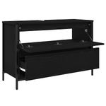 Casa si Gradina - Mobilier - Mobilier baie - Corpuri baie - Dulap pentru baie cu sertare Stejar negru 90x34,5x60 cm - Infinity.ro