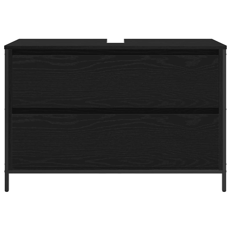 Casa si Gradina - Mobilier - Mobilier baie - Corpuri baie - Dulap pentru baie cu sertare Stejar negru 90x34,5x60 cm - Infinity.ro
