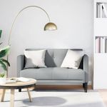 Casa si Gradina - Mobilier - Canapele si coltare - Canapele - Canapea loveseat, gri deschis, 111 cm, textil - Infinity.ro