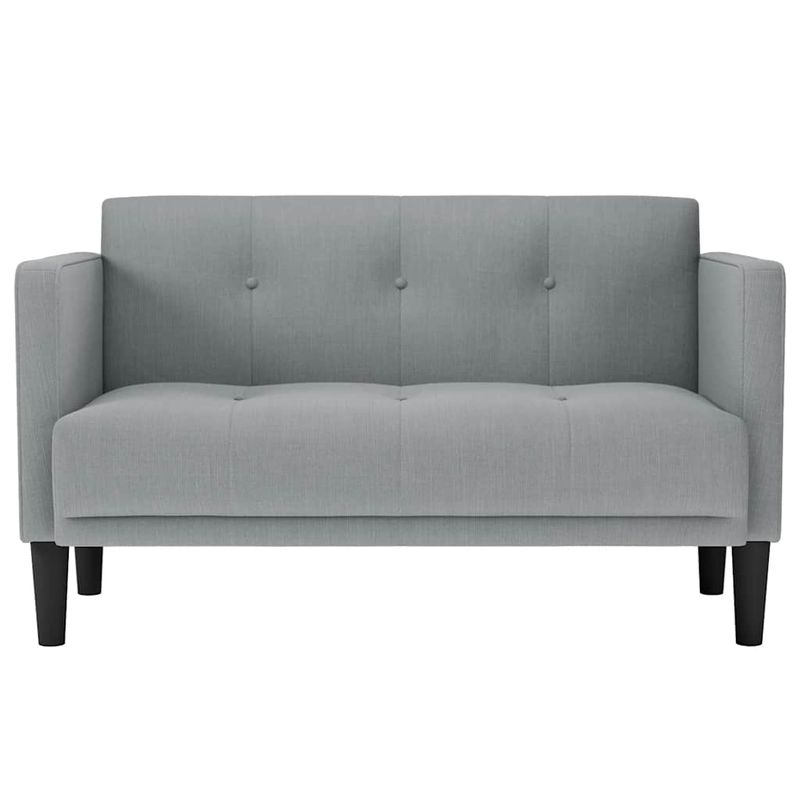 Casa si Gradina - Mobilier - Canapele si coltare - Canapele - Canapea loveseat, gri deschis, 111 cm, textil - Infinity.ro