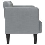Casa si Gradina - Mobilier - Canapele si coltare - Canapele - Canapea loveseat, gri deschis, 111 cm, textil - Infinity.ro