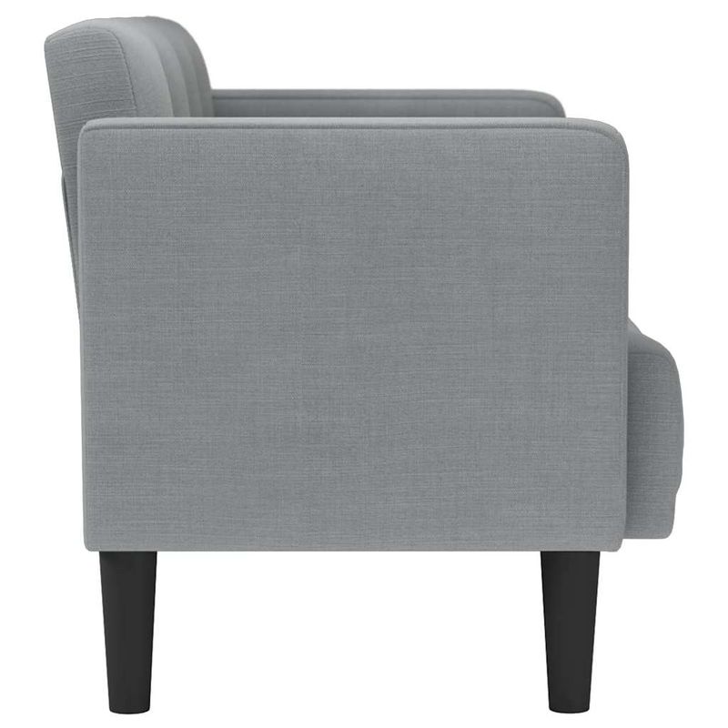 Casa si Gradina - Mobilier - Canapele si coltare - Canapele - Canapea loveseat, gri deschis, 111 cm, textil - Infinity.ro