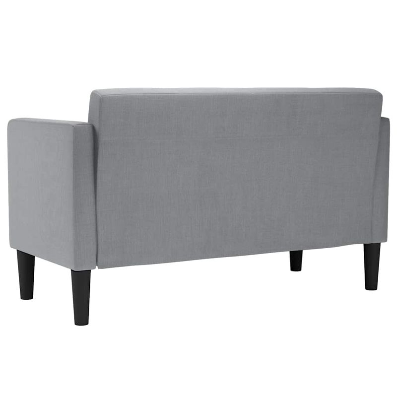 Casa si Gradina - Mobilier - Canapele si coltare - Canapele - Canapea loveseat, gri deschis, 111 cm, textil - Infinity.ro