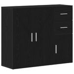 Casa si Gradina - Mobilier - Comode si corpuri - Comode - Bufeta Stejar negru 91x29,5x75 cm Lemn prelucrat - Infinity.ro