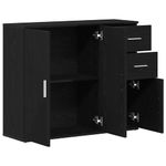 Casa si Gradina - Mobilier - Comode si corpuri - Comode - Bufeta Stejar negru 91x29,5x75 cm Lemn prelucrat - Infinity.ro