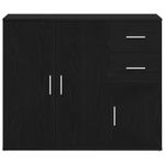 Casa si Gradina - Mobilier - Comode si corpuri - Comode - Bufeta Stejar negru 91x29,5x75 cm Lemn prelucrat - Infinity.ro