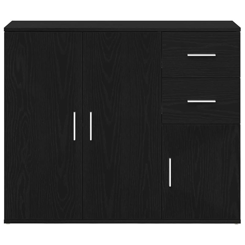 Casa si Gradina - Mobilier - Comode si corpuri - Comode - Bufeta Stejar negru 91x29,5x75 cm Lemn prelucrat - Infinity.ro