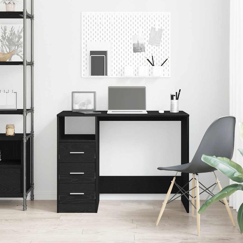 Casa si Gradina - Mobilier - Mese si birouri - Birouri - Birou cu sertare, stejar negru, 102x50x76 cm, lemn prelucrat - Infinity.ro