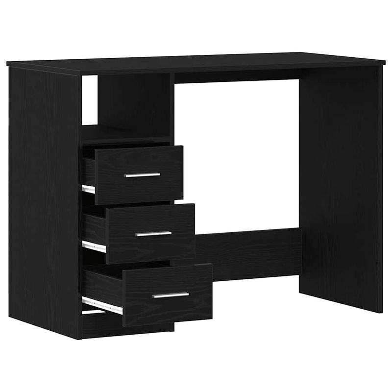 Casa si Gradina - Mobilier - Mese si birouri - Birouri - Birou cu sertare, stejar negru, 102x50x76 cm, lemn prelucrat - Infinity.ro