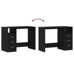 Casa si Gradina - Mobilier - Mese si birouri - Birouri - Birou cu sertare, stejar negru, 102x50x76 cm, lemn prelucrat - Infinity.ro