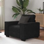 Casa si Gradina - Mobilier - Canapele si coltare - Canapele - Canapea scaun negru 59 cm catifea - Infinity.ro
