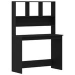 Casa si Gradina - Mobilier - Mese si birouri - Birouri - Birou cu rafturi, stejar negru, 102x45x148 cm, lemn prelucrat - Infinity.ro