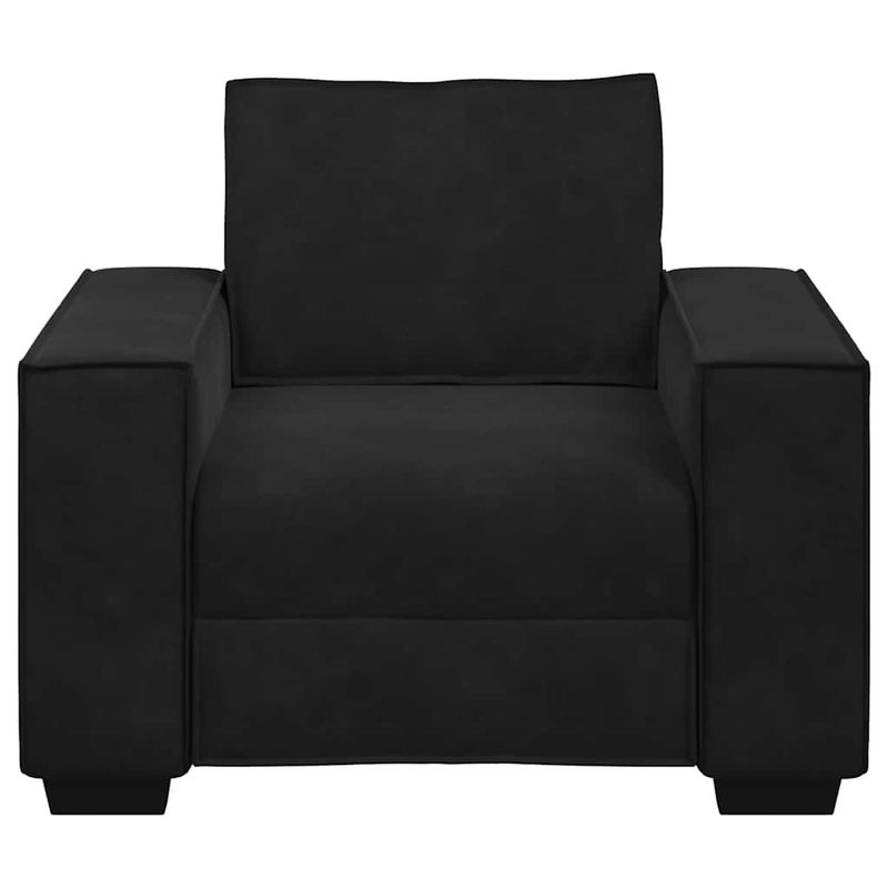 Casa si Gradina - Mobilier - Canapele si coltare - Canapele - Canapea scaun negru 59 cm catifea - Infinity.ro