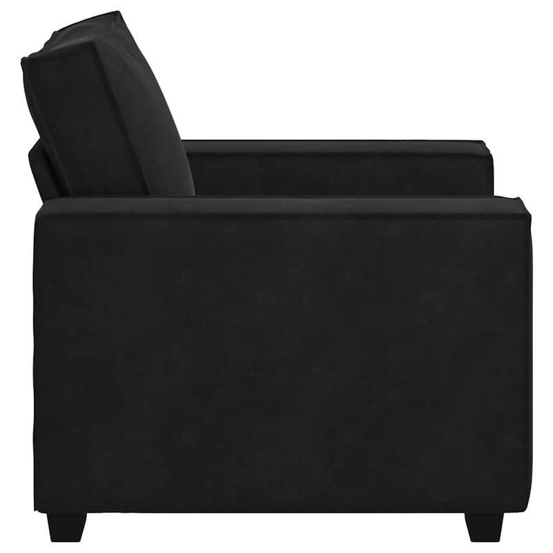 Casa si Gradina - Mobilier - Canapele si coltare - Canapele - Canapea scaun negru 59 cm catifea - Infinity.ro