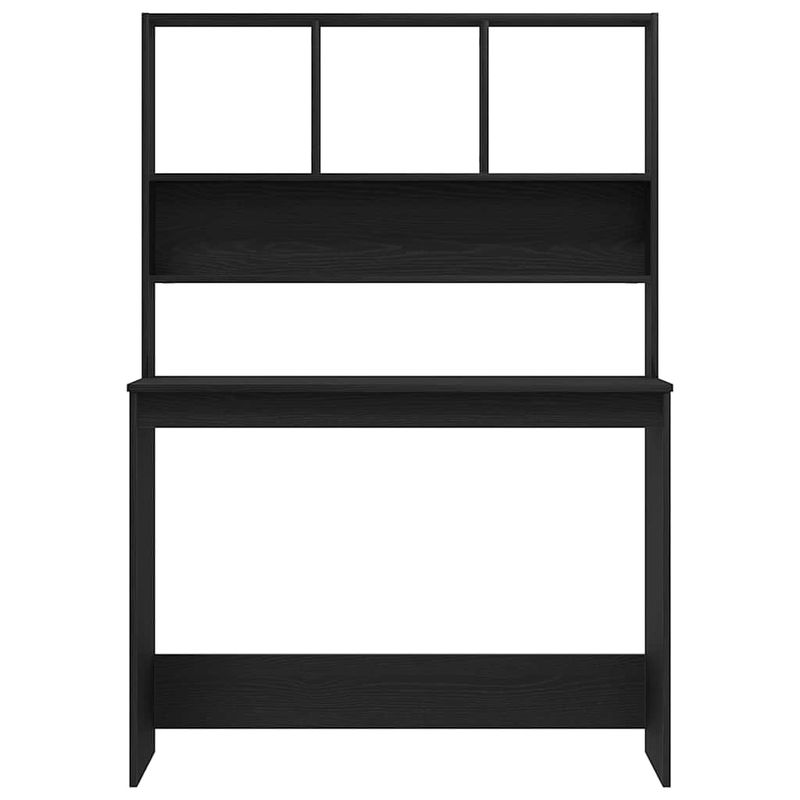 Casa si Gradina - Mobilier - Mese si birouri - Birouri - Birou cu rafturi, stejar negru, 102x45x148 cm, lemn prelucrat - Infinity.ro