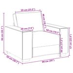 Casa si Gradina - Mobilier - Canapele si coltare - Canapele - Canapea scaun negru 59 cm catifea - Infinity.ro