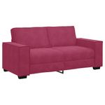 Casa si Gradina - Mobilier - Canapele si coltare - Canapele - Canapea cu 2 locuri, rosu vin, 140 cm, catifea - Infinity.ro