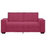 Casa si Gradina - Mobilier - Canapele si coltare - Canapele - Canapea cu 2 locuri, rosu vin, 140 cm, catifea - Infinity.ro