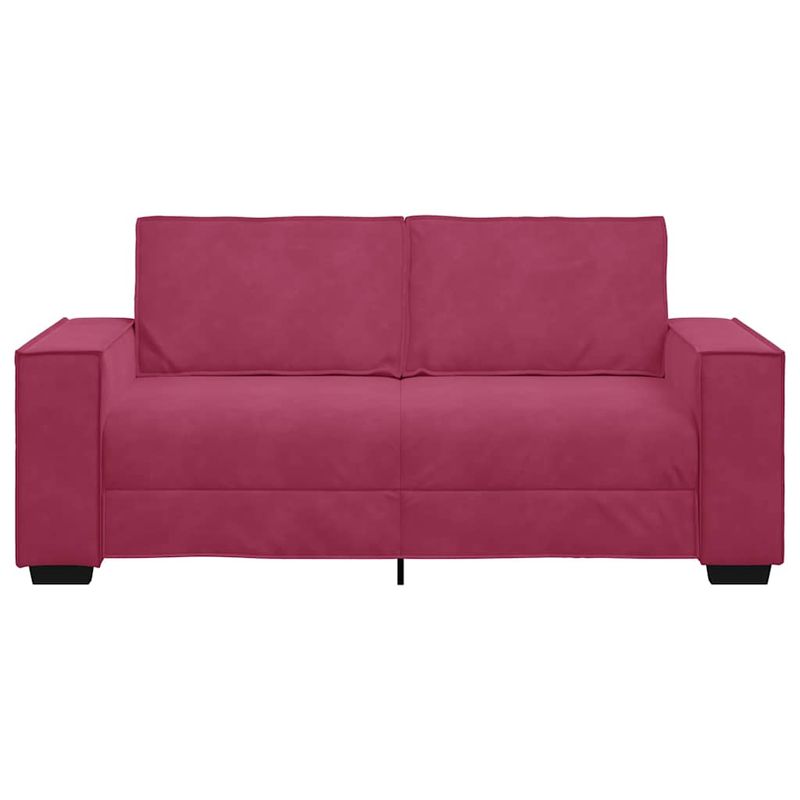 Casa si Gradina - Mobilier - Canapele si coltare - Canapele - Canapea cu 2 locuri, rosu vin, 140 cm, catifea - Infinity.ro