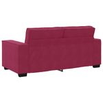 Casa si Gradina - Mobilier - Canapele si coltare - Canapele - Canapea cu 2 locuri, rosu vin, 140 cm, catifea - Infinity.ro