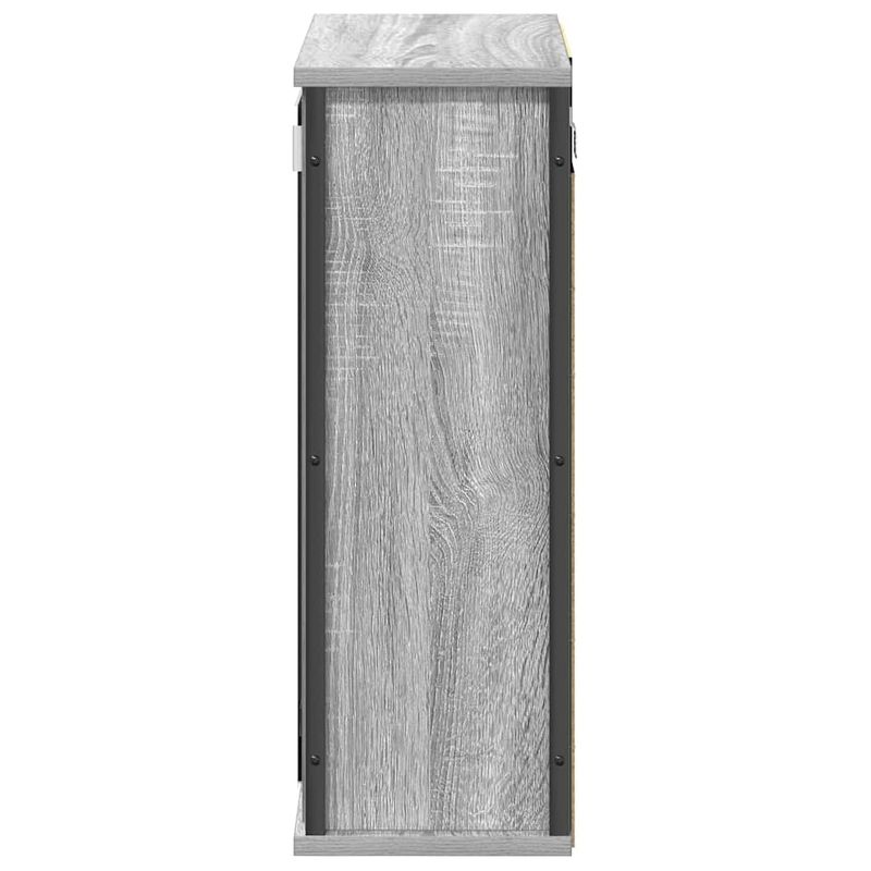 Casa si Gradina - Mobilier - Mobilier baie - Corpuri baie - Dulap de baie cu oglinda gri Sonoma 50x21x60 cm - Infinity.ro