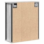Casa si Gradina - Mobilier - Mobilier baie - Corpuri baie - Dulap de baie cu oglinda gri Sonoma 50x21x60 cm - Infinity.ro