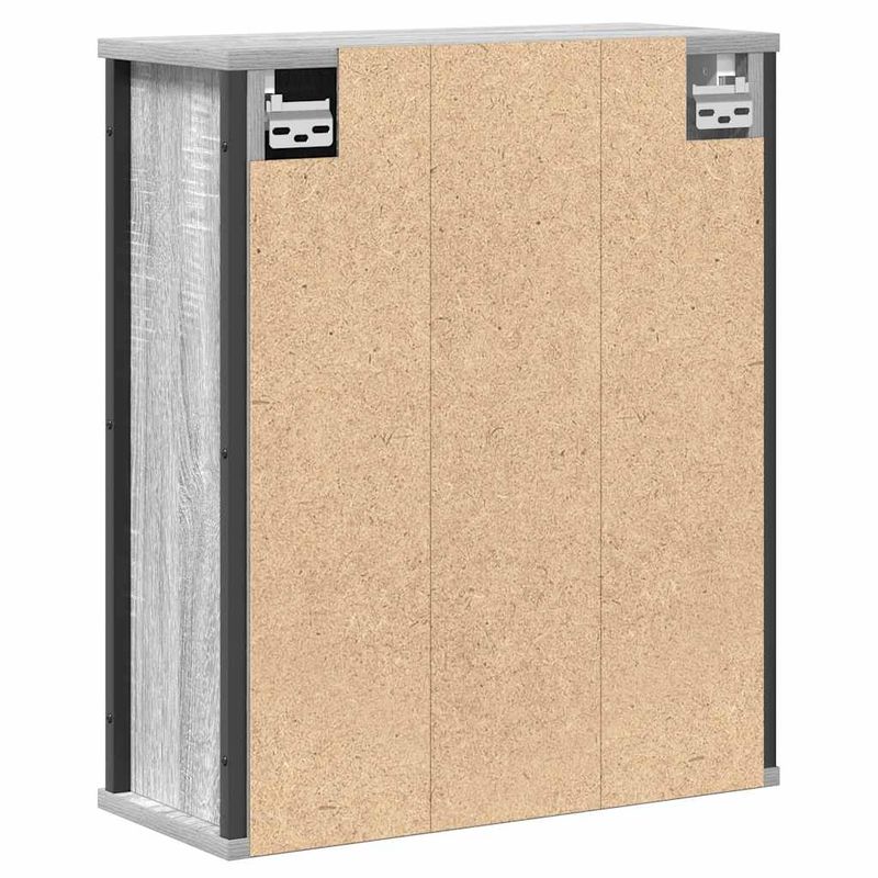 Casa si Gradina - Mobilier - Mobilier baie - Corpuri baie - Dulap de baie cu oglinda gri Sonoma 50x21x60 cm - Infinity.ro