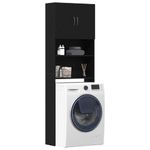 Casa si Gradina - Mobilier - Dulapuri si sifoniere - Dulapuri - Dulap pentru masina de spalat stejar negru lemn prelucrat - Infinity.ro