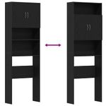 Casa si Gradina - Mobilier - Dulapuri si sifoniere - Dulapuri - Dulap pentru masina de spalat stejar negru lemn prelucrat - Infinity.ro