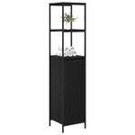 Casa si Gradina - Mobilier - Mobilier baie - Corpuri baie - Dulap de baie cu rafturi Stejar negru 36x35x165 cm - Infinity.ro