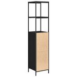 Casa si Gradina - Mobilier - Mobilier baie - Corpuri baie - Dulap de baie cu rafturi Stejar negru 36x35x165 cm - Infinity.ro
