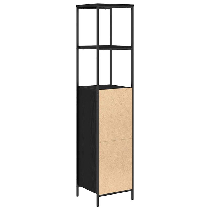 Casa si Gradina - Mobilier - Mobilier baie - Corpuri baie - Dulap de baie cu rafturi Stejar negru 36x35x165 cm - Infinity.ro