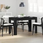 Casa si Gradina - Mobilier - Mese si birouri - Mese bucatarie si dining - Masa de sufragerie din stejar negru 120x60x76 cm lemn prelucrat - Infinity.ro