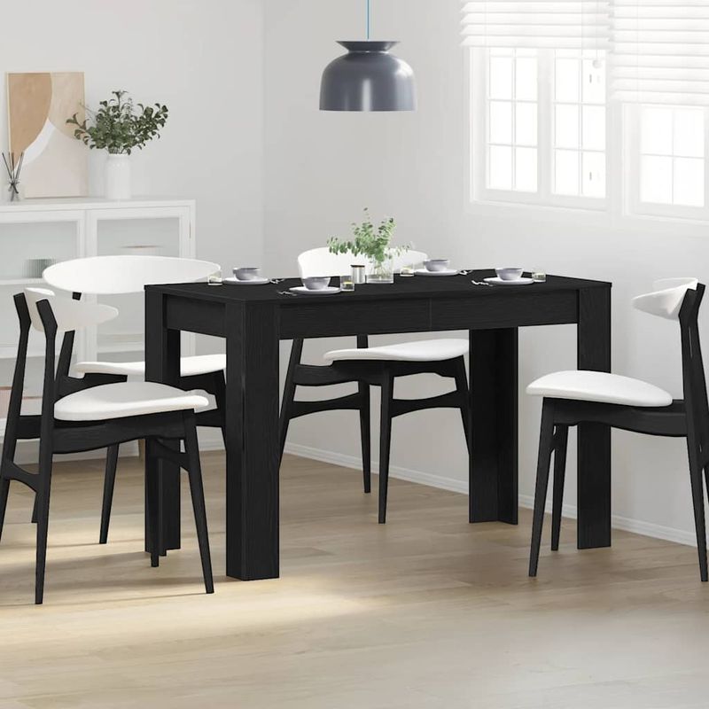 Casa si Gradina - Mobilier - Mese si birouri - Mese bucatarie si dining - Masa de sufragerie din stejar negru 120x60x76 cm lemn prelucrat - Infinity.ro