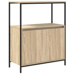 Casa si Gradina - Mobilier - Mobilier baie - Corpuri baie - Dulap de baie cu rafturi Stejar Sonoma 76,5x35x95 cm - Infinity.ro