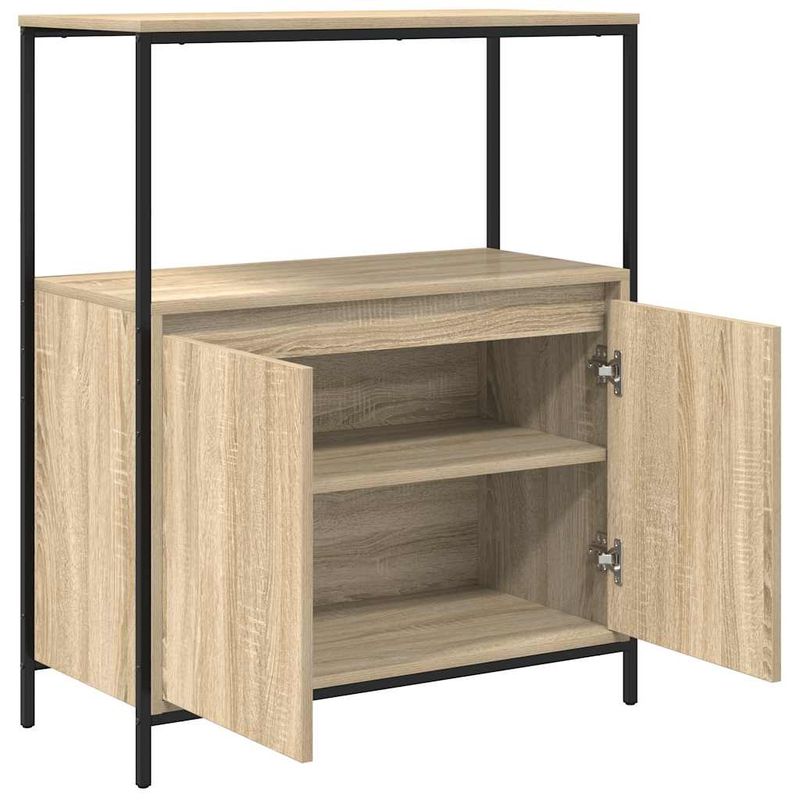Casa si Gradina - Mobilier - Mobilier baie - Corpuri baie - Dulap de baie cu rafturi Stejar Sonoma 76,5x35x95 cm - Infinity.ro