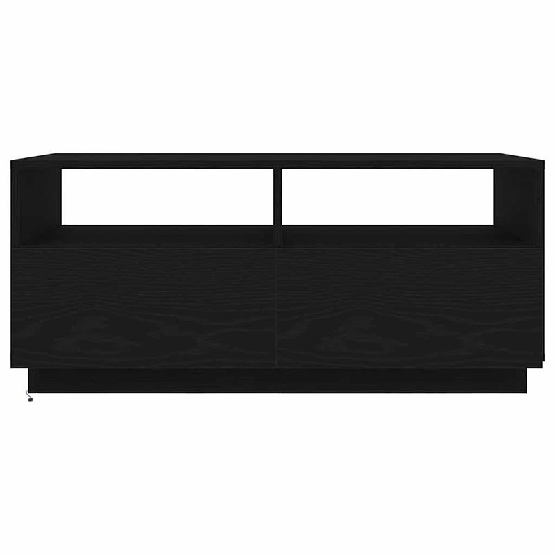 Casa si Gradina - Mobilier - Mese si birouri - Masute de cafea - Masuta de cafea cu lumini LED Stejar negru 90x49x40 cm - Infinity.ro