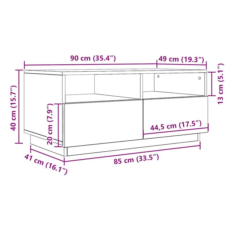 Casa si Gradina - Mobilier - Mese si birouri - Masute de cafea - Masuta de cafea cu lumini LED Stejar negru 90x49x40 cm - Infinity.ro