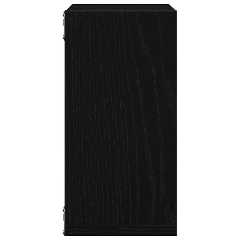 Casa si Gradina - Mobilier - Biblioteci si rafturi - Rafturi - Rafturi de perete cub 2 buc. stejar negru, 30x15x30 cm lemn - Infinity.ro