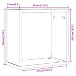 Casa si Gradina - Mobilier - Biblioteci si rafturi - Rafturi - Rafturi de perete cub 2 buc. stejar negru, 30x15x30 cm lemn - Infinity.ro