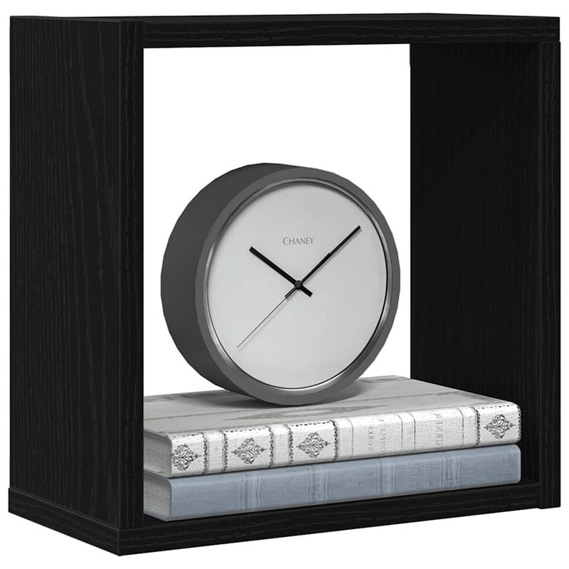 Casa si Gradina - Mobilier - Biblioteci si rafturi - Rafturi - Rafturi de perete cub 6 buc. stejar negru, 30x15x30 cm lemn - Infinity.ro