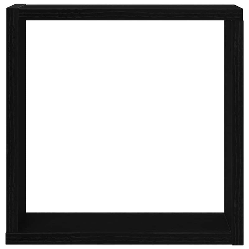 Casa si Gradina - Mobilier - Biblioteci si rafturi - Rafturi - Rafturi de perete cub 6 buc. stejar negru, 30x15x30 cm lemn - Infinity.ro