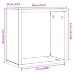 Casa si Gradina - Mobilier - Biblioteci si rafturi - Rafturi - Rafturi de perete cub 6 buc. stejar negru, 30x15x30 cm lemn - Infinity.ro