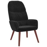 Casa si Gradina - Mobilier - Scaune si fotolii - Fotolii - Fotoliu de relaxare, negru, catifea - Infinity.ro