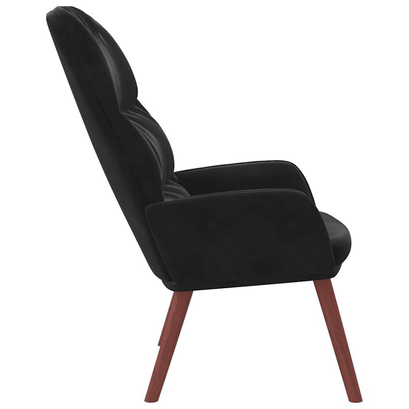 Casa si Gradina - Mobilier - Scaune si fotolii - Fotolii - Fotoliu de relaxare, negru, catifea - Infinity.ro
