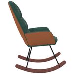 Casa si Gradina - Gradina si terasa - Balansoare si hamace - Balansoare - Scaun balansoar, verde inchis, catifea - Infinity.ro