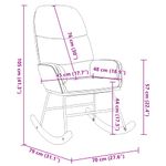 Casa si Gradina - Gradina si terasa - Balansoare si hamace - Balansoare - Scaun balansoar, verde inchis, catifea - Infinity.ro