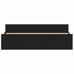 Casa si Gradina - Mobilier - Paturi si accesorii - Paturi - Cadru pat fara saltea, stejar negru, 200x200 cm, lemn prelucrat - Infinity.ro