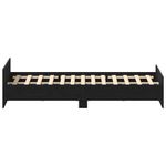 Casa si Gradina - Mobilier - Paturi si accesorii - Paturi - Cadru pat fara saltea, stejar negru, 200x200 cm, lemn prelucrat - Infinity.ro
