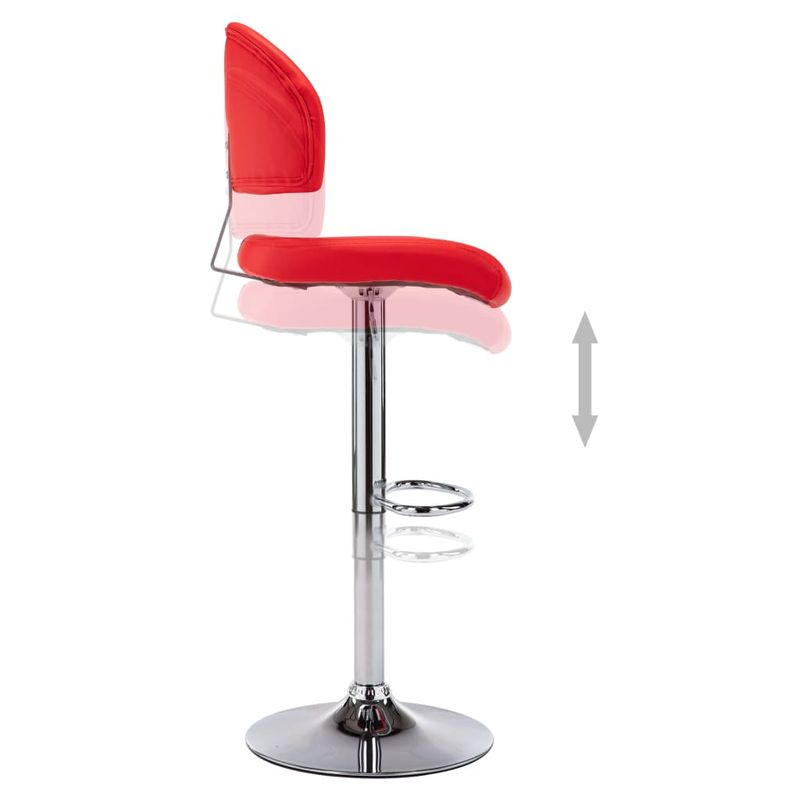 Casa si Gradina - Mobilier - Scaune si fotolii - Scaune - Scaune de bar, 2 buc., rosu, piele ecologica - Infinity.ro